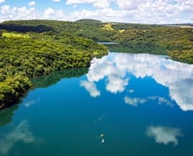 Imagem de um dia bonito e ensolarado em Uberlândia, MG