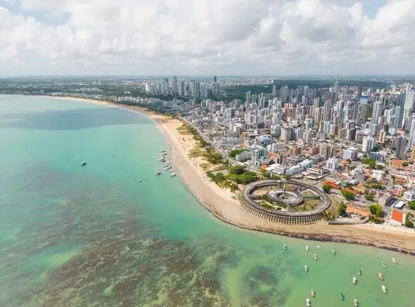 Vista aérea da cidade de João Pessoa