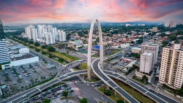Vista aérea da cidade de São José dos Campos