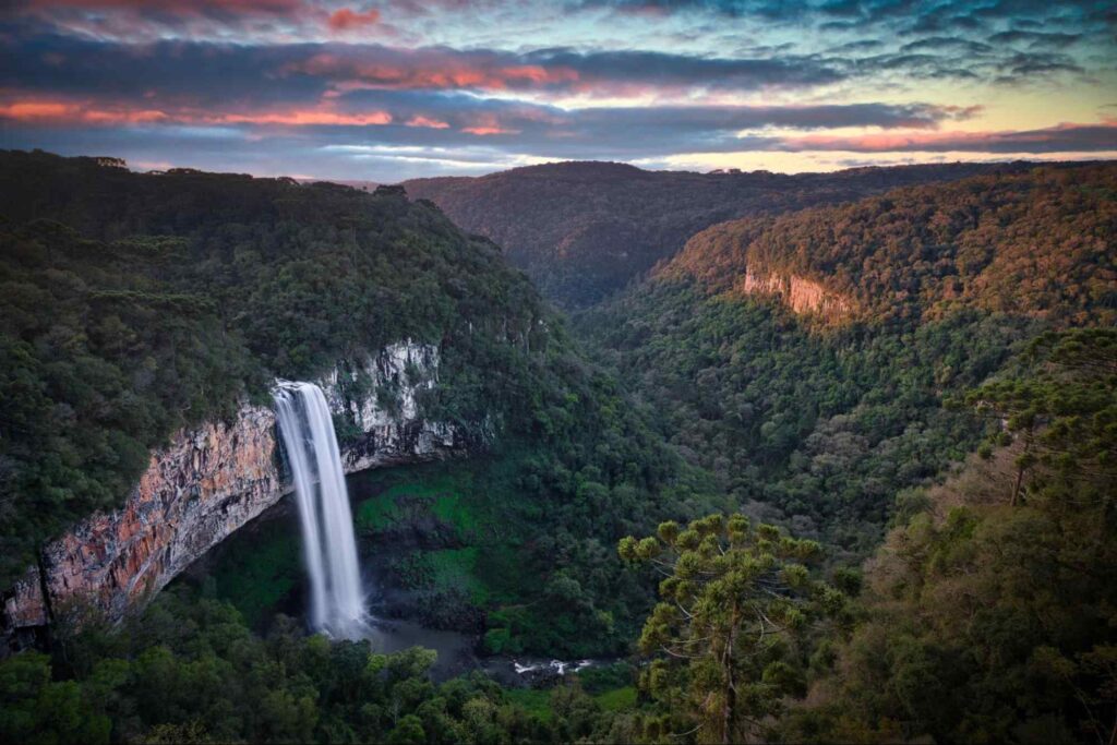 Parque estadual do Caracol em Canela